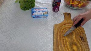 САЛАТ ГРЕЧЕСКИЙ / Греческий салат Вкусно2022.Казакша рецепт.