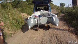 Gladiator 330 Al на транцевых колёсах