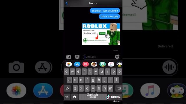 Tiktok Roblox Sticker Text Prank by zar.r #Shorts