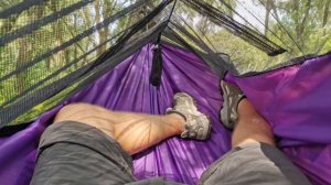 Туристический гамак Skif, двухслойный с москитной сеткой. Улучшенный.