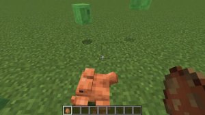 Лягушка ест слизней в майнкрафт