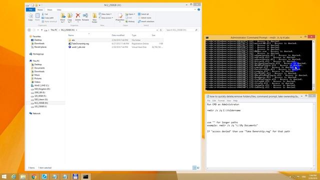 How to Delete files and folders faster (Command Prompt, rmdir /s /q) смотреть онлайн