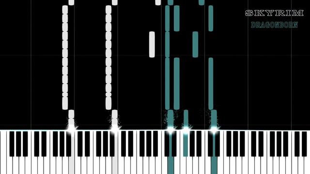 The Elder Scrolls V: Skyrim — Dragonborn Piano cover | PVisualiano смотреть онлайн