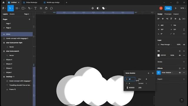 Designing a Travel website hero Section in Figma