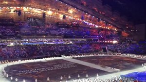 Выход российской сборной на открытии Олимпийских игр в Сочи 2014