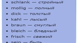 немецкий язык ( 33 ) Описание внешности человека на немецком уровень ( А 1 )