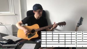 Lindemann - Knebel (acoustic cover, tabs)