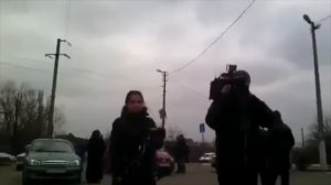Ukrainische Journalisten besuchen den Donbass