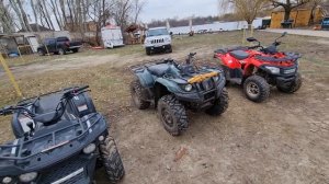 Сравнивем Yamaha Grizzly450 с Linhai M150 и Loncin LX200