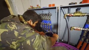 Обвязка коллекторов Oventrop. Трубы Rehau