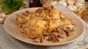 Запечём просто и вкусно!
ГОЛЕНИ С ГРИБАМИ И МАЙОНЕЗОМ