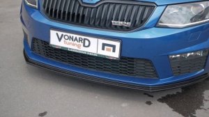 Сплиттер переднего бампера подчеркнет спортивный характер Вашей Skoda Octavia 3 A7 RS vRS