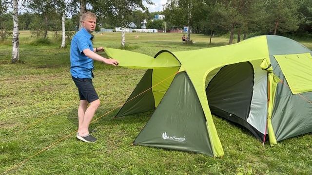 Mircamping 1036 / Дешевая палатка для отдыха / Палатка для 4х / Обзор палатки миркемпинг 1036