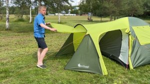 Mircamping 1036 / Дешевая палатка для отдыха / Палатка для 4х / Обзор палатки миркемпинг 1036