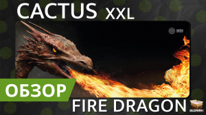 ОБЗОР CACTUS FIRE DRAGON XXL | БОЛЬШОЙ ИГРОВОЙ КОВРИК ДЛЯ МЫШИ