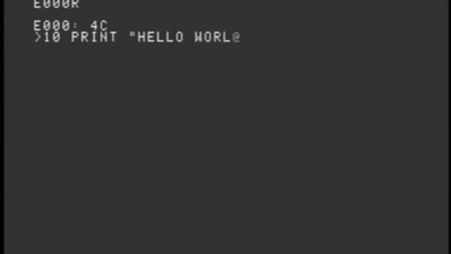Apple 1 Replica TE Hello World смотреть онлайн