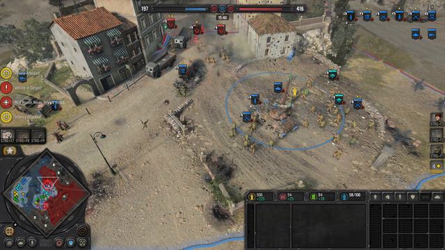 Company of Heroes 3 - TOUGH COMEBACK! - US Forces Gameplay - 4vs4 Multiplayer - No Commentary