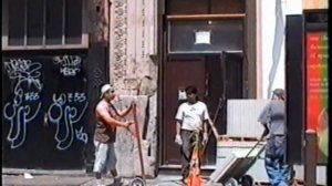 New York City in 2001. NYC streets view - Manhattan Broadway, WTC, Brooklyn Bridge. MUST SEE