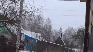 Минитрактор МТЗ 132н. Самодельная лопата для уборки снега. Чистка снега во дворе