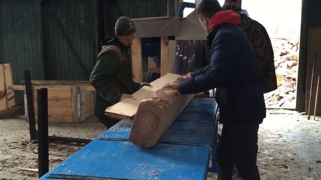 Лесопильная линия WALTER для паллетной заготовки _ Отзыв с производства в Гомельской области смотреть онлайн