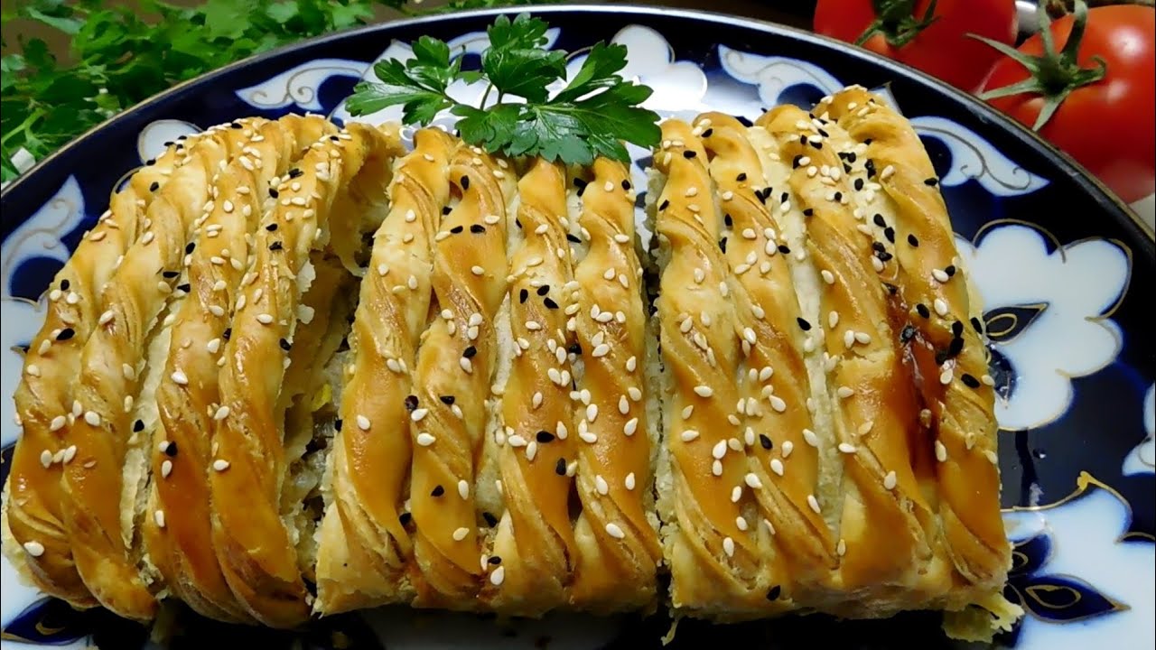 ГОТОВЬТЕ ЭТОТ ПИРОГ ГОСТИ БУДУТ В ВОСТОРГЕ! ПИРОГ С МЯСОМ! УЗБЕКСКАЯ КУХНЯ