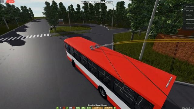 Обзор как запустить троллейбус в игре Trolleybus Sim 1.0 [Beta] смотреть онлайн