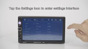 7023B 7 Inch Double DIN Car Stereo Multimedia Player Display Bluetooth AUX Input FM Radio Receiver