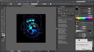 How to draw in Adobe illustrator / Technology background / Как рисовать векторную графику
