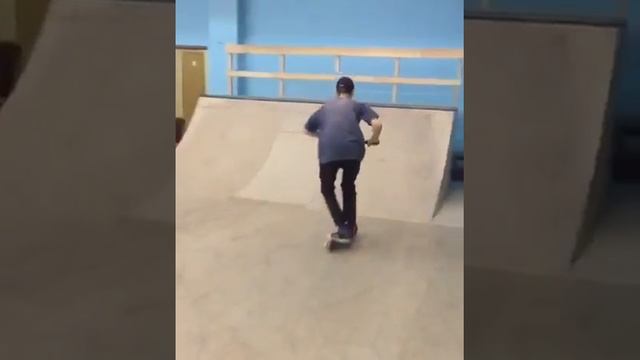 Scootering in Omsk, Russia. Skatepark SPOT