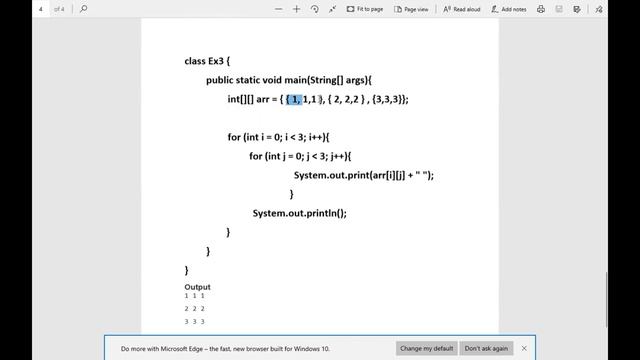 JAVA UNDERSTANDING JAVA MULTI DIMENSIONAL ARRAY