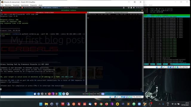 Cerberus - another basic stressing tool simulating DDoS attacks