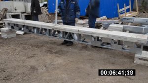 Испытание фермы из ЛСТК