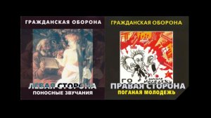 ДВОИТСЯ В ГЛАЗАХ из двух песен ("Поносные звучания" и "Поганая молодёжь") Гражданская Оборона