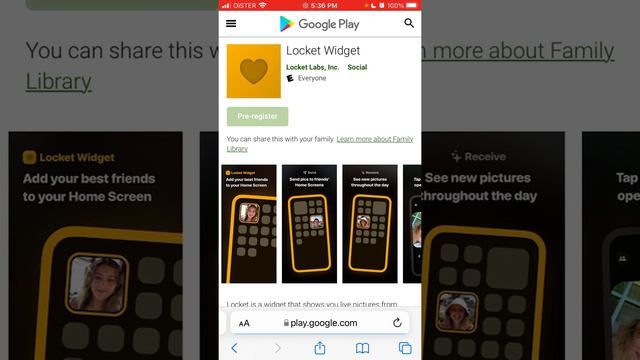 How to pre-register for Locket Widget on Google Play Store/Android? смотреть онлайн