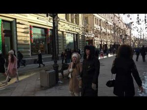 Samsung Galaxy S23 Ultra Прогулка по Никольской 23го февраля в 8K,Тестируем Камеру Moscow walk
