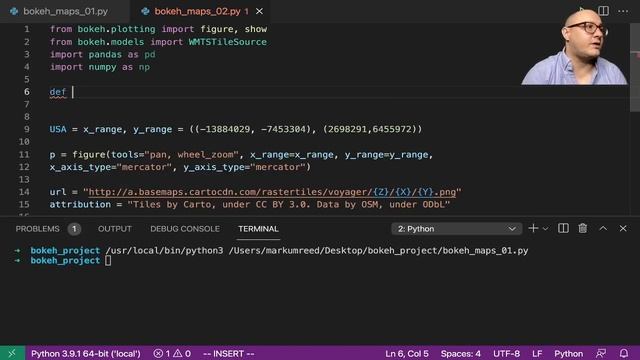 Bokeh: Maps and Geographic Plotting смотреть онлайн