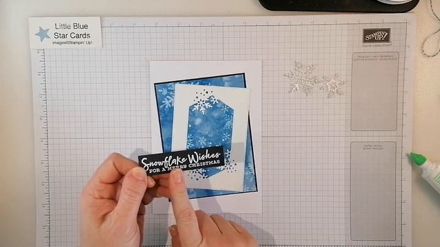 Snowflake Wishes from Stampin'Up! Christmas card смотреть онлайн
