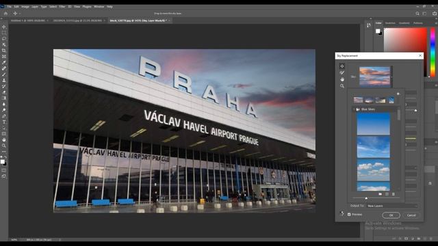 Easy and Fast Way to Change the Sky in Photoshop ? Sunset Sky Tutorial смотреть онлайн