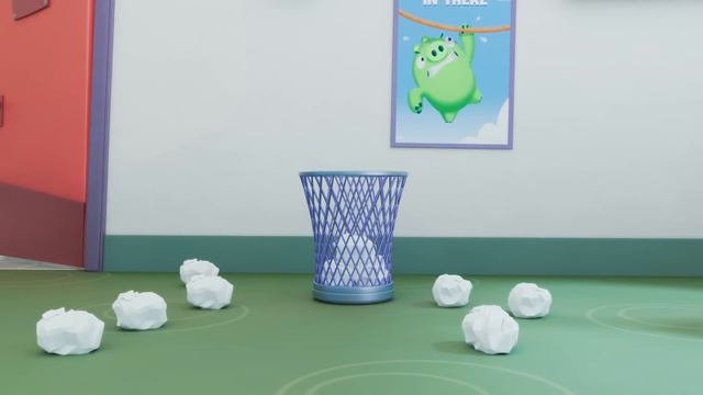 Angry Birds MakerSpace S2 Ep. 4 | Trash Can Basketball Slam смотреть онлайн