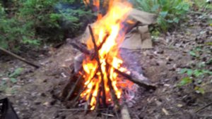 Лесная готовка выходного дня [курица в ведре]