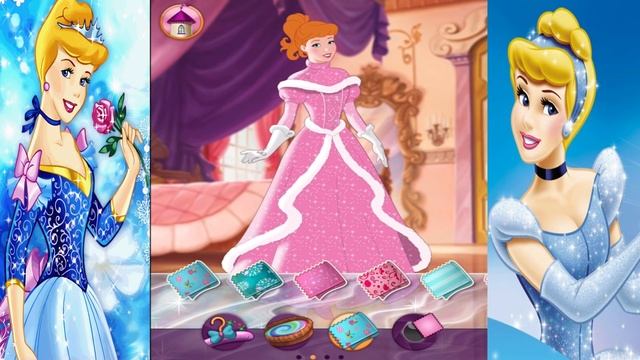 ♡ Disney Princess Cinderella Royal Salon ♡ Amazing Dress Up Game App For Kids смотреть онлайн