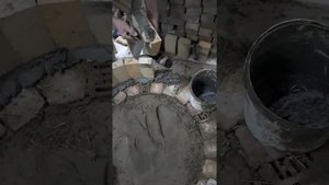Тандыр из кирпича своими руками Гиштан тандир куриш 2