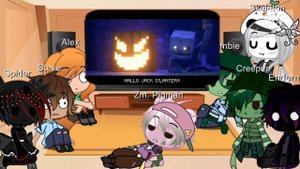 Minecraft reacts to the Skeleton Rap || Gacha Club || Part 3