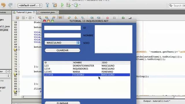 Tutorial 13 Java NetBeans WWW.INQUISIDORES.NET Conexion a Base de datos Eliminar Registros смотреть онлайн