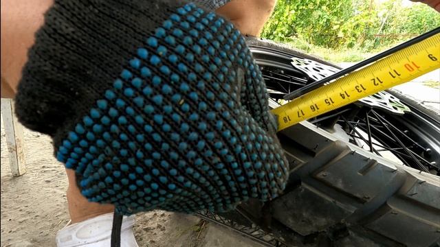 Tekken 250 заміна і параметри спиць на колесі мотоцикла / parameters of spokes on a motorcycle whee