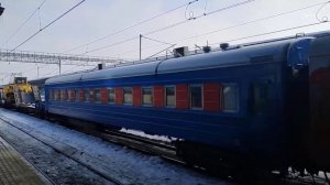Восстановительный поезд на станции Самара