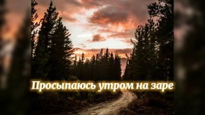 Просыпаюсь утром на заре