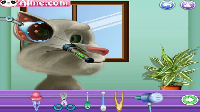 Игра Говорящий Том Лечит Ухо смотреть онлайн