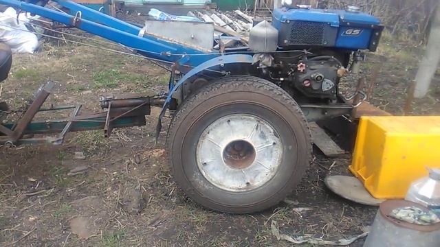 Мотоблок с большими колёсами,мои впечатления.