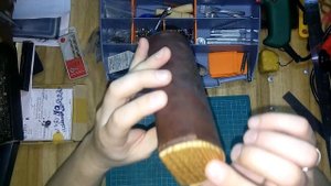 Футляр для очков из кожи и дерева